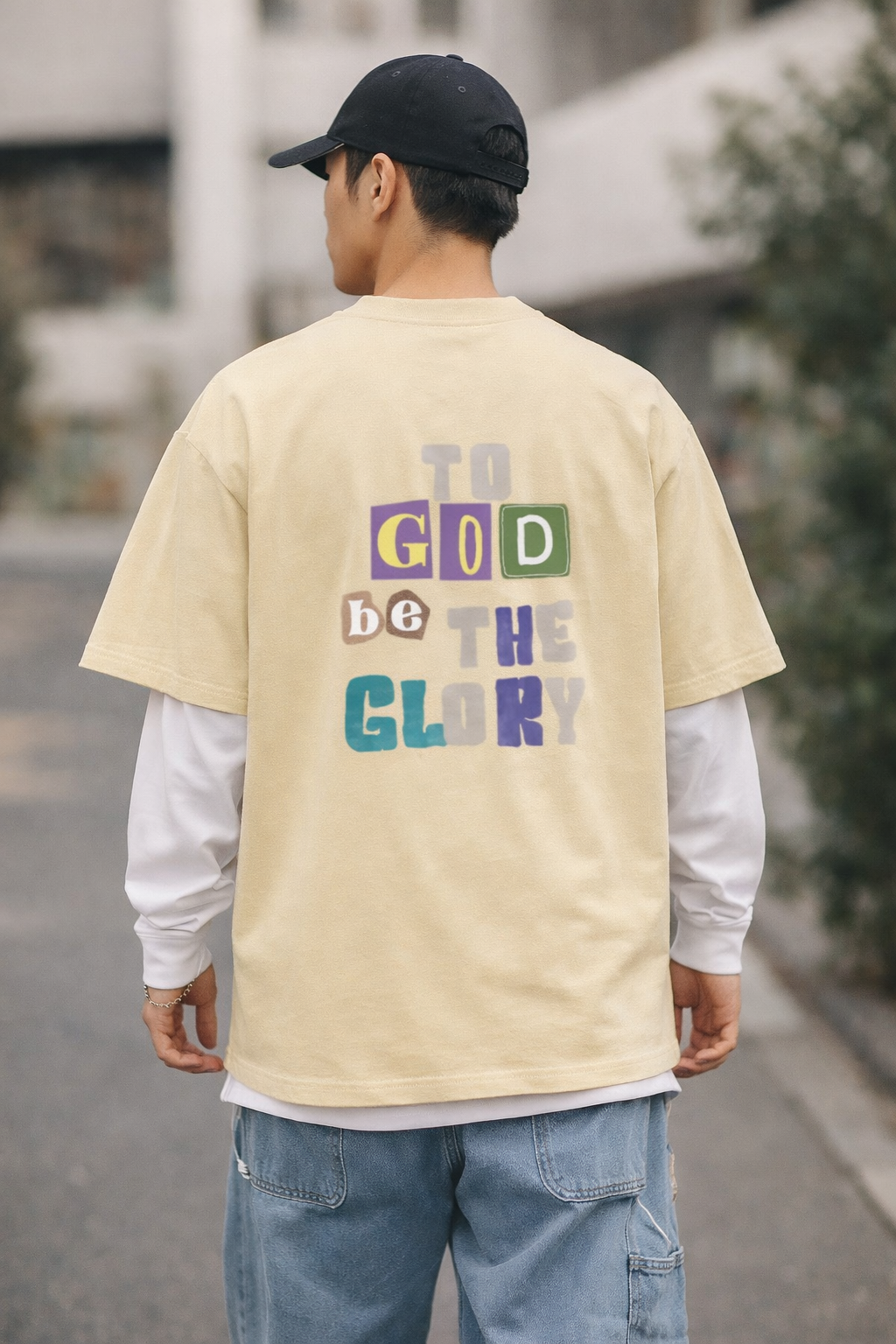 Shirt- Oversized, To God be the glory  - Organic Oversized Shirt 2.0 ST/ST