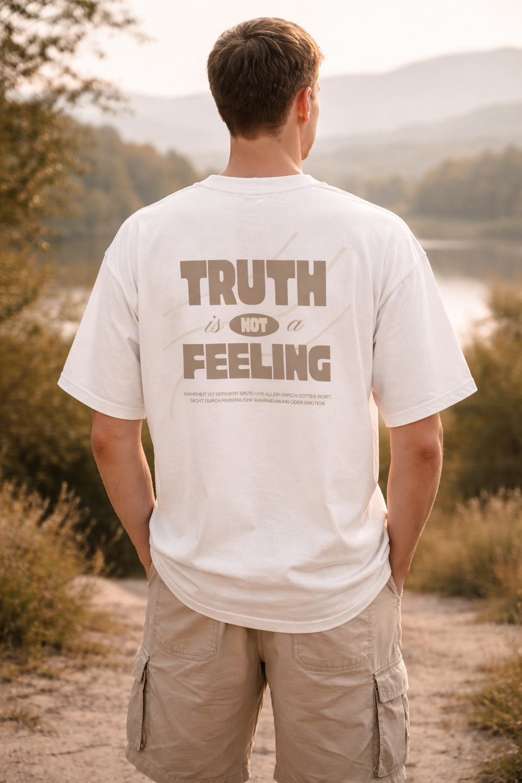 Shirt- Oversize, Truth is not a Feeling  - Organic Oversized Shirt 2.0 ST/ST
